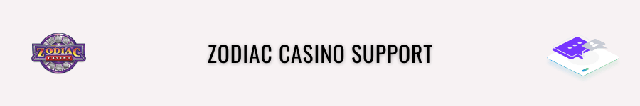 zodiac casino support